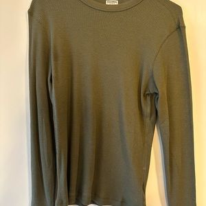 Faherty Brand Thermal Crewneck - NWT - Olive Green - Size Small